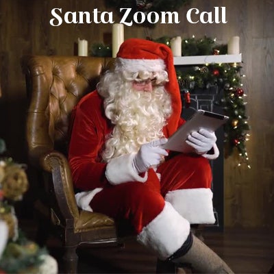 Santa deals zoom call